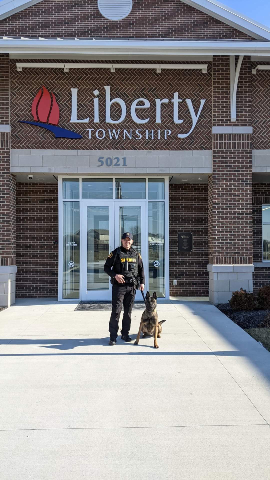 Police Officer with a dog